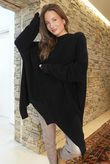 Paloma Oversized Grunge Knit Black